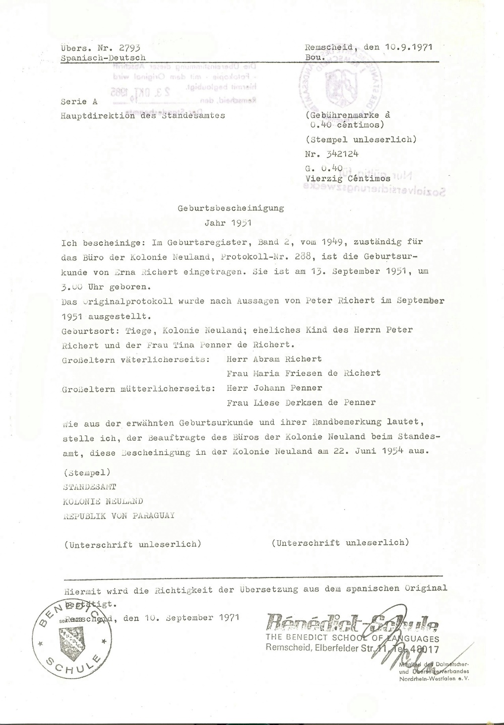 bersetzung 1x1